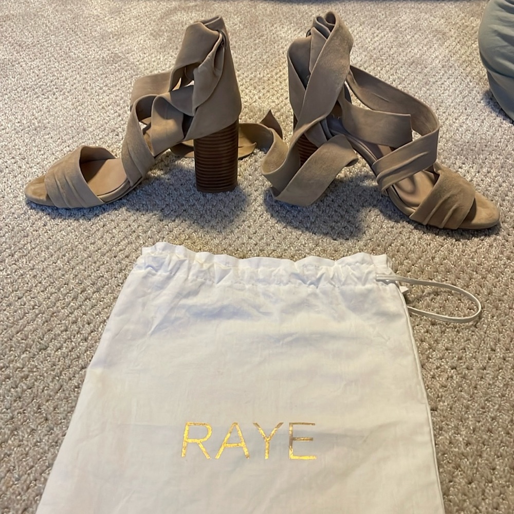Tan Suede bow tie heel